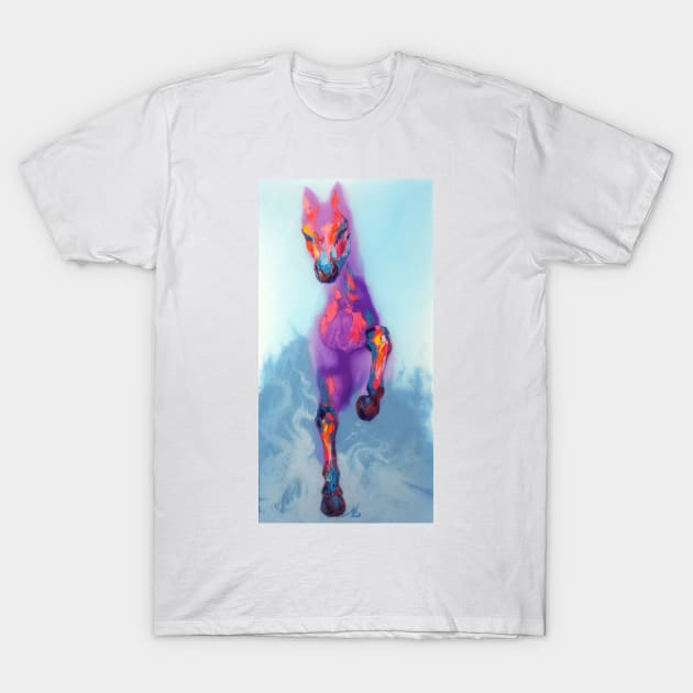A beautiful painting of colorful horse. T-Shirt by MariDein